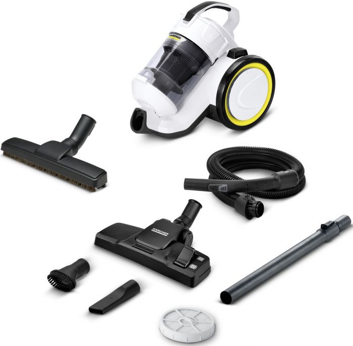 Пилосос Karcher контейнерний VC 3 Plus Premium, 1600Вт, конт пил -0.9л, вага-4.4кг, HEPA 13, білий