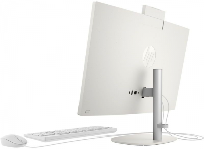 Комп'ютер персональний моноблок HP 240-G10 23.8" FHD IPS AG, Intel i3-N300, 8GB, F512GB, UMA, WiFi, кл+м, 3р, DOS, білий