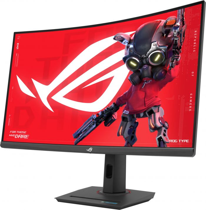 Монітор Asus 31.5" ROG Strix XG32WCS HDMI, DP, USB-C, Audio, VA, 2560x1440, 180Hz, 1ms, sRGB 125%, CURVED, FreeSync, HAS, HDR400