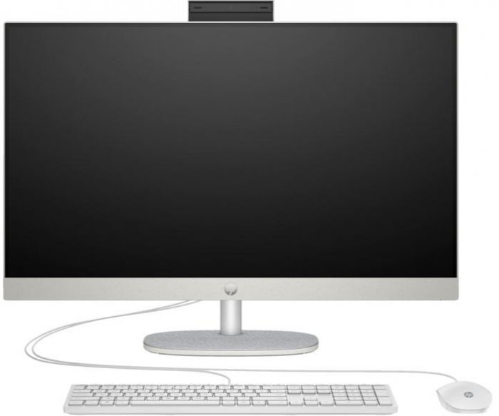 Комп'ютер персональний моноблок HP All-in-One 27" FHD IPS AG, AMD R7-7730U, 16GB, F512GB, UMA, WiFi, кл+м, DOS, білий