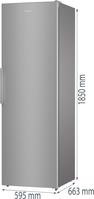 Холодильна камера Gorenje, 185x60х66, 398л, А+, електронне упр, зона св-ті, сірий