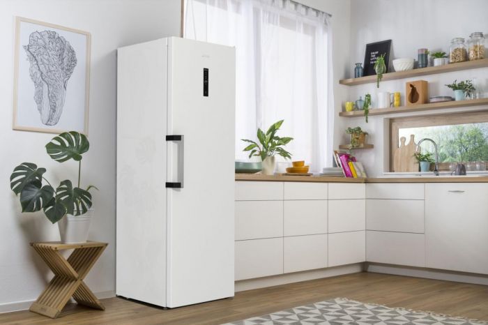 Морозильна камера Gorenje, 185.5x59.5х66.3, 280л, 1дв., A++, NF, диспл зовн., інвертор, білий