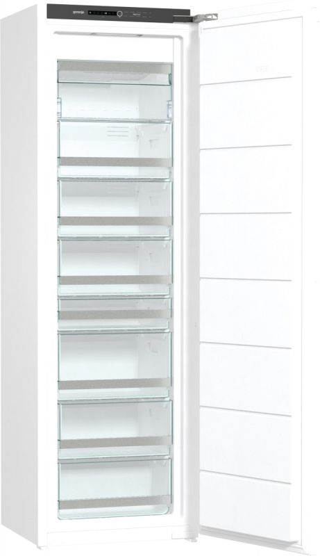 Морозильна камера Gorenje вбудована, 177x56х56, 212л, А++, NF, диспл внутр., білий