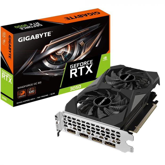 Відеокарта GIGABYTE  GeForce RTX 3050 6GB GDDR6 WINDFORCE OC