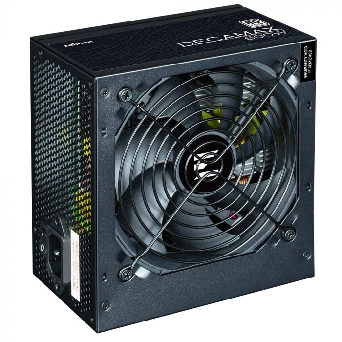 Блок живлення Zalman Decamax  (600W) 85%, 80 Plus, 120мм, 1xMB 24pin(20+4), 1xCPU 8pin(4+4), 3xMolex, 6xSATA, 2xPCIe 8pin(6+2)