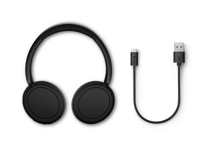 Навушники Over-ear Philips TAH5209 BT 5.3, SBC, Wireless, Mic, Чорний