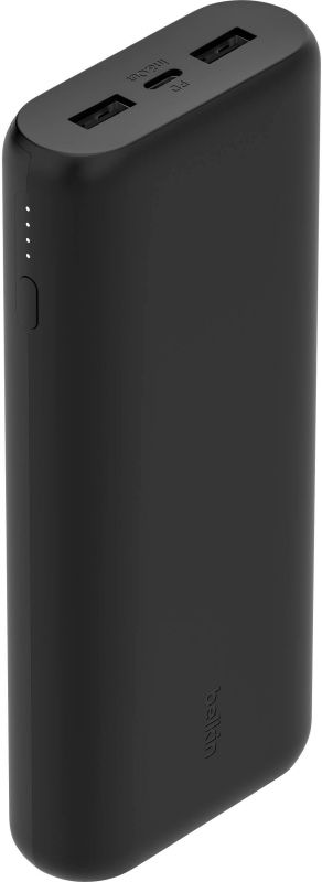 Акумулятор портативний літій-іонний Power Bank Belkin 20000мА·год, 20Вт, 2хUSB-A/USB-C, чорний