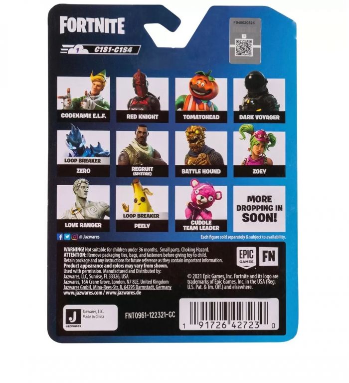 Колекційна фігурка Fortnite Micro Legendary Series Carbide, 6см