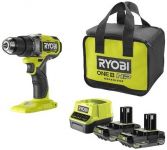 Шурупокрут-дриль акумуляторний Ryobi ONE+ HP RDD18X-220S 18В 2х2А·год ЗП 95Нм 500·2100об·хв 1.7кг сумка Шурупокрут-дриль акумуляторний Ryobi ONE+ HP RDD18X-220S 18В 2х2А·год ЗП 95Нм 500·2100об·хв 1.7кг сумка