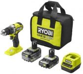 Шурупокрут-дриль ударний акумуляторний Ryobi ONE+ HP RPD18C-242S 18В 1х2А·год 1х4А·год ЗП 54Нм 450·1700об·хв 1кг сумка Шурупокрут-дриль ударний акумуляторний Ryobi ONE+ HP RPD18C-242S 18В 1х2А·год 1х4А·год ЗП 54Нм 450·1700об·хв 1кг сумка