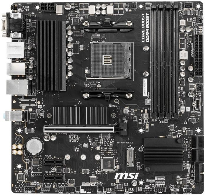 Материнcька плата MSI B550M PRO-VDH sAM4 B550 4xDDR4 M.2 HDMI DP D-Sub mATX