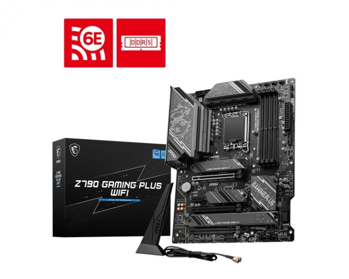 Материнcька плата MSI Z790 GAMING PLUS WIFI s1700 Z790 4xDDR5 HDMI DP WiFi BT ATX