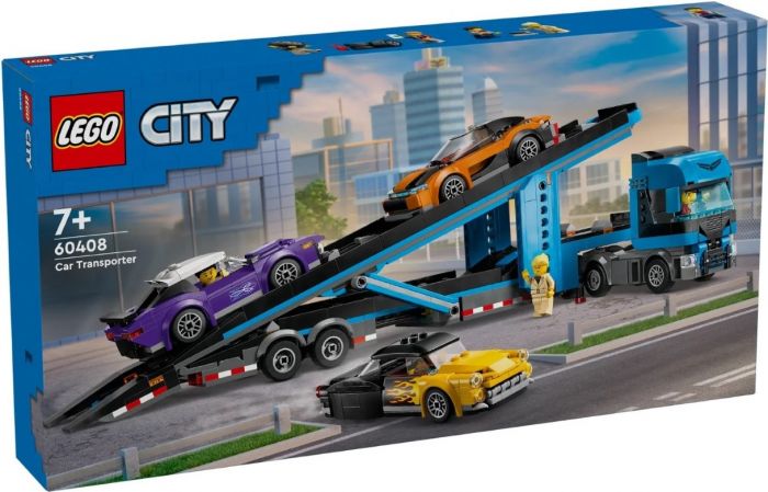 Конструктор LEGO City Вантажівка-транспортер зі спортивними авто