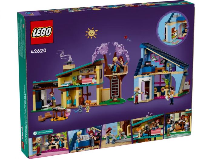 Конструктор LEGO Friends Родинні будинки Оллі й Пейслі