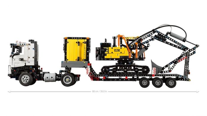 Конструктор LEGO Technic Вантажівка Volvo FMX і Електричний екскаватор EC230