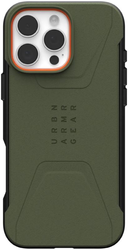 Чохол UAG для iPhone 16 Pro Max, Civilian Magsafe, Olive Drab