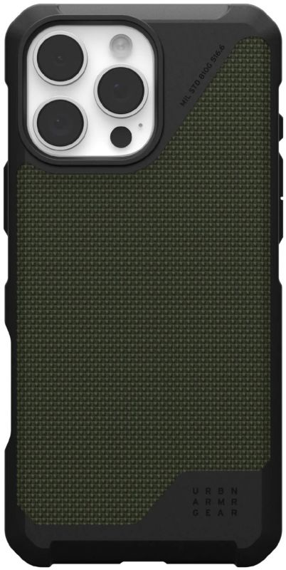 Чохол UAG для iPhone 16 Pro Max, Metropolis LT Magsafe, Kevlar Olive