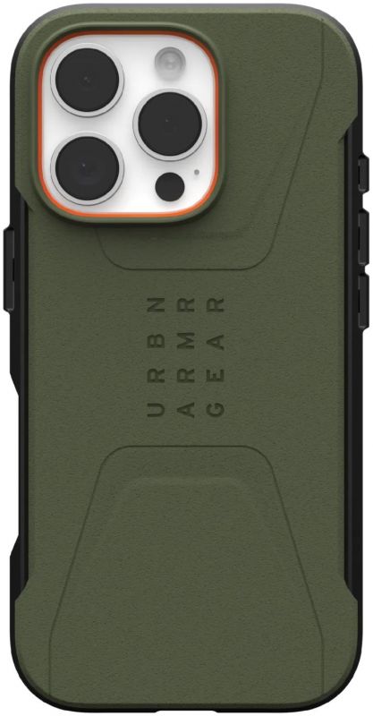 Чохол UAG для iPhone 16 Pro, Civilian Magsafe, Olive Drab