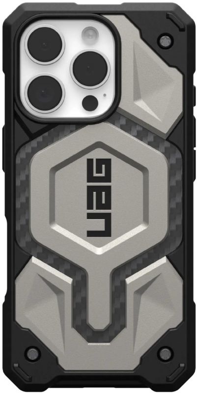 Чохол UAG для iPhone 16 Pro, Monarch Pro Magsafe, Titanium