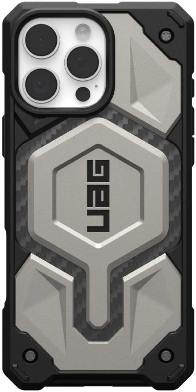 Чохол UAG для iPhone 16 Pro Max, Monarch Pro Magsafe, Titanium