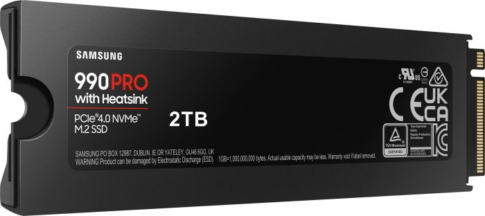 Накопичувач SSD Samsung M.2 2TB PCIe 4.0 990PRO + радіатор