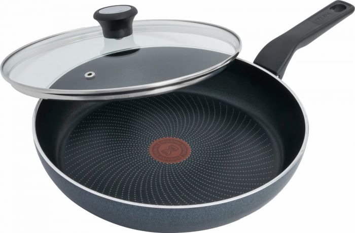 Сковорода з кришкою Tefal Generous Cook, 24см, алюміній, бакеліт, скло, чорний