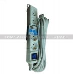 Подовжувач мережевий 2E 5хТип F, 3х1.5мм кв, 16A, 10м, білий