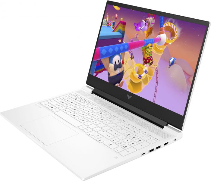 Ноутбук HP Victus 16-s0011ua 16.1" FHD IPS AG, AMD R5-7640HS, 16GB, F512GB, NVD4060-8, DOS,  білий