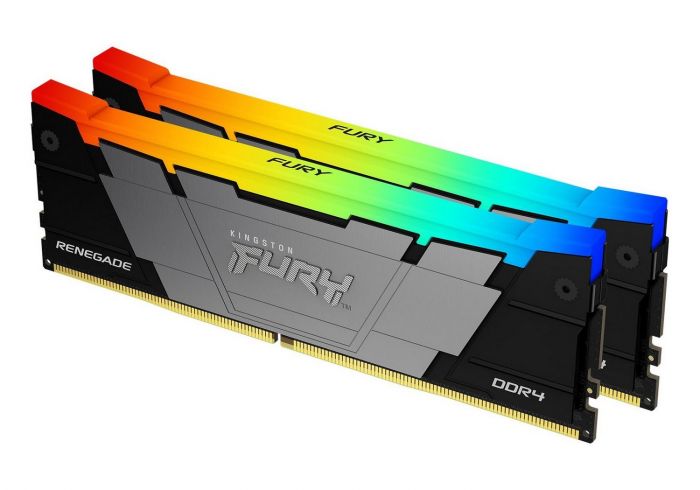 Пам'ять ПК Kingston DDR4 16GB KIT (8GBx2) 3600 FURY Renegade RGB