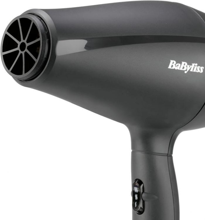 Фен Babyliss Super Light Pro, 2000Вт, 3 режими, HTDC мотор, тонкий концентратор 6 мм, чорний