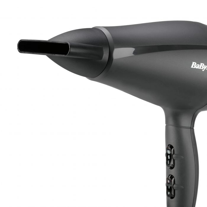 Фен Babyliss Super Light Pro, 2000Вт, 3 режими, HTDC мотор, тонкий концентратор 6 мм, чорний