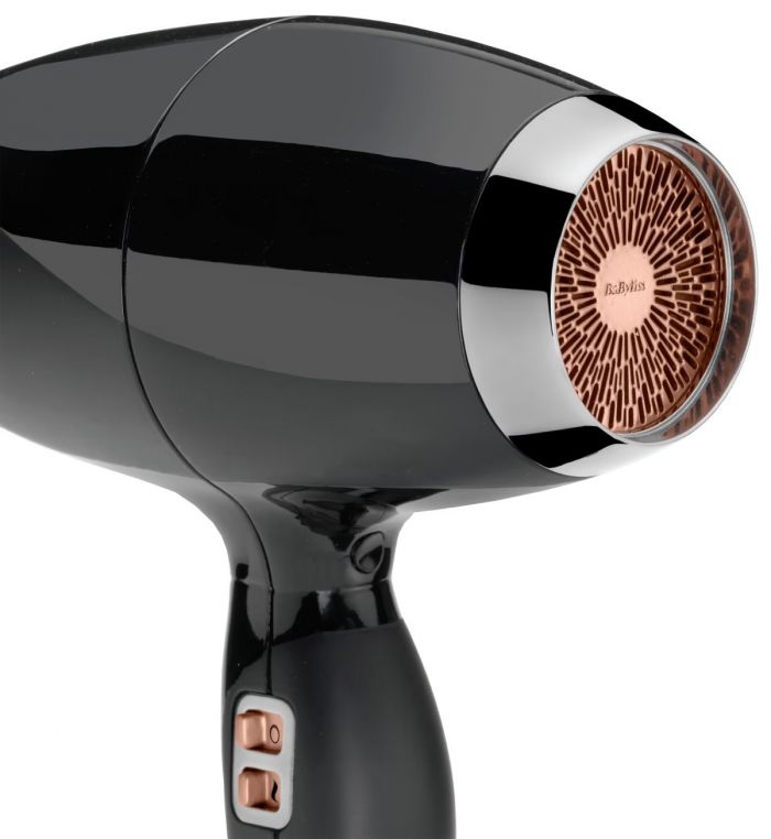 Фен Babyliss Air Power Pro, 2300Вт, 3 режими, дифузор, іоніз-я, хол. обдув, кераміка, чорно-рожевий