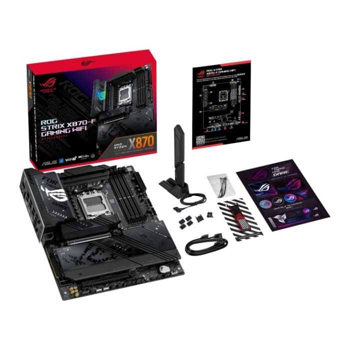 Материнcька плата ASUS ROG STRIX X870-F GAMING WIFI sAM5 X870 4xDDR5 M.2 HDMI DP WiFi BT ATX