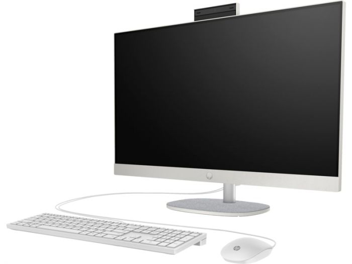 Комп'ютер персональний моноблок HP All-in-One 27" FHD IPS AG, AMD R5-7520U, 16GB, F512GB, UMA, WiFi, кл+м, DOS, білий