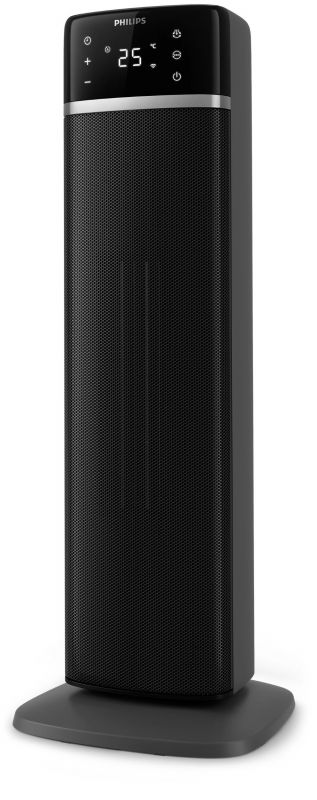 Тепловентилятор Philips 5000 Series, 20м2, 2000Вт, електр. упр-ння, 58 х 19.6 х 21.2см, керамічний, дисплей,Wi-Fi, чорний