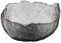 Салатник Ardesto Bell, 19.5см, скло, сірий