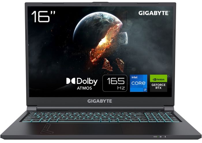 Ноутбук Gigabyte G6 16.0 FHD+ 165Hz, Intel i5-13500H, 16GB, F512GB, NVD4050-6, DOS, чорний