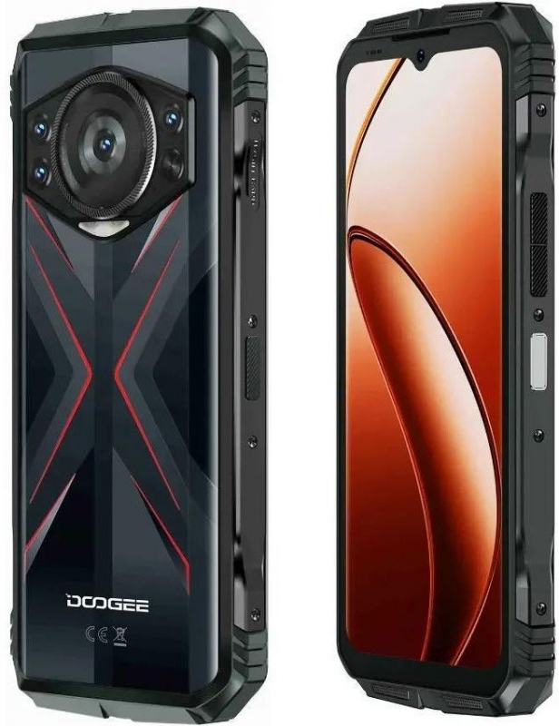 Смартфон Doogee S118 6.58" 8/512ГБ, 2SIM, 10800мА•год, чорно-червоний