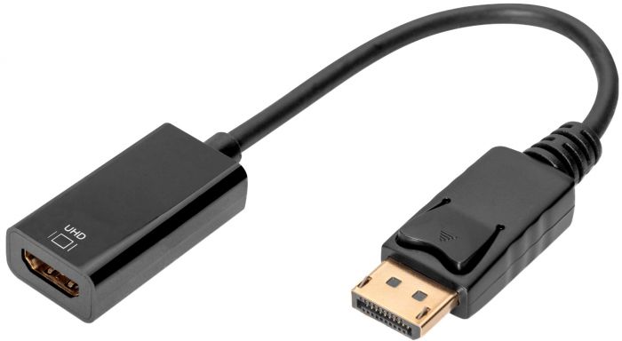 Адаптер DIGITUS DisplayPort > HDMI (M/F), Ultra HD, активний