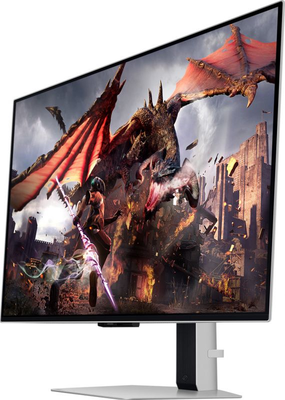 Монітор Samsung 32" Odyssey G80SD HDMI, DP, USB, Bluetooth, OLED, 3840x2160, 240Hz, 0.3ms, G-Sync Compatible