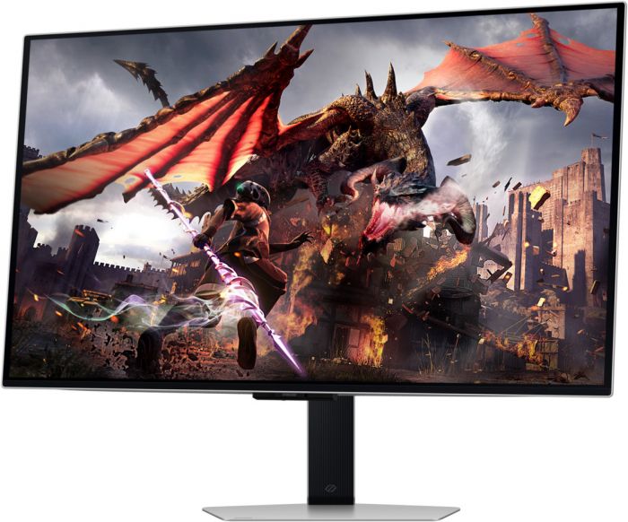 Монітор Samsung 32" Odyssey G80SD HDMI, DP, USB, Bluetooth, OLED, 3840x2160, 240Hz, 0.3ms, G-Sync Compatible