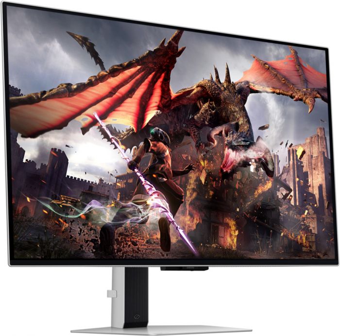 Монітор Samsung 32" Odyssey G80SD HDMI, DP, USB, Bluetooth, OLED, 3840x2160, 240Hz, 0.3ms, G-Sync Compatible