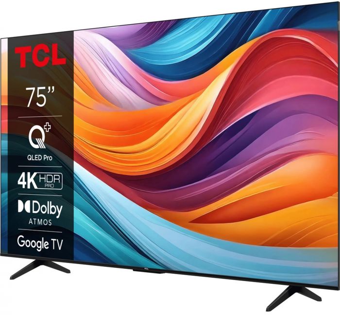 Телевізор 75" TCL QLED 4K 60Hz Smart Google TV Titan