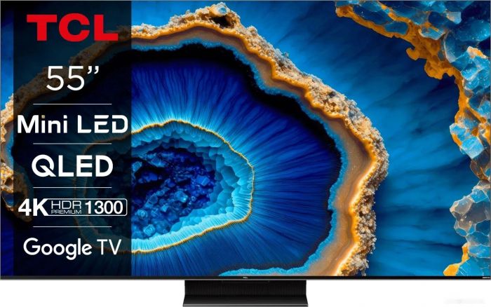 Телевізор 55" TCL MiniLED 4K 144Hz Smart Google TV Titan ONKYO sound