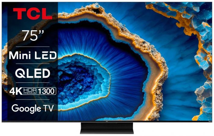 Телевізор 75" TCL MiniLED 4K 144Hz Smart Google TV Titan ONKYO sound