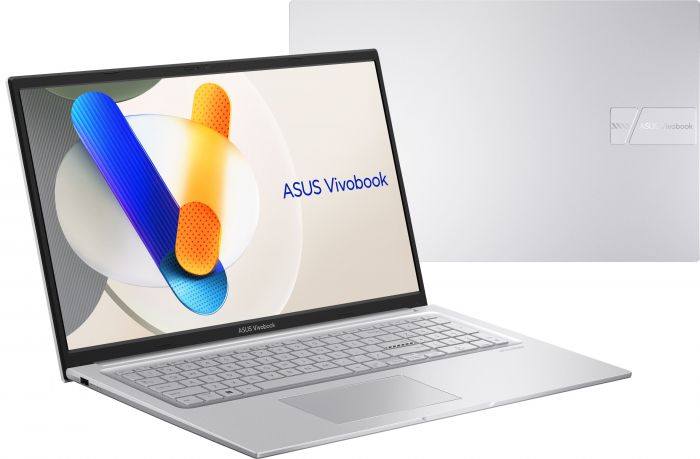 Ноутбук ASUS Vivobook 17 X1704VA-AU454 17.3" FHD IPS, Intel 3-100U, 16GB, F512GB, UMA, NoOS, Сріблястий