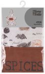 Фартух Ardesto Spice 68х80см, 90% поліестер, 10% бавовна, біло-коричневий