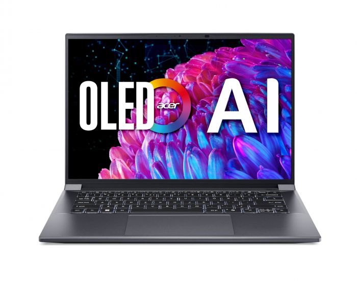 Ноутбук Acer Swift X SFX14-72G 14.5" 2.8K OLED, Intel U7-155H, 32GB, F1TB, NVD4060-8, Win11, сірий