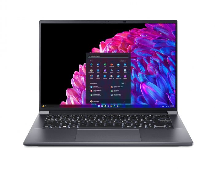 Ноутбук Acer Swift X SFX14-72G 14.5" 2.8K OLED, Intel U7-155H, 32GB, F1TB, NVD4060-8, Win11, сірий