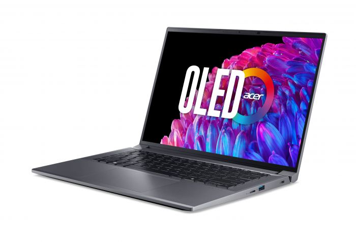 Ноутбук Acer Swift X SFX14-72G 14.5" 2.8K OLED, Intel U7-155H, 32GB, F1TB, NVD4060-8, Win11, сірий